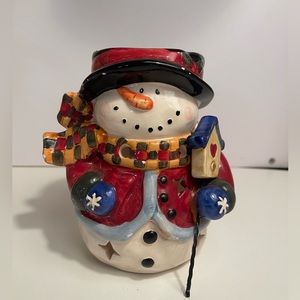 Snowman Tea light Candle
